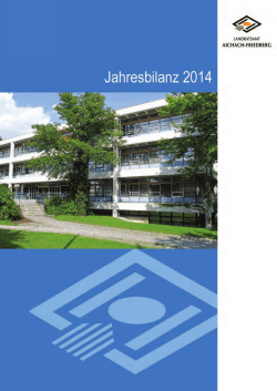 Jahresbilanz 2014 - Landkreis Aichach