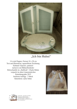 Infos: Buch Ich bin Huhni