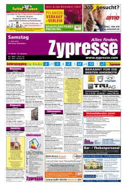 Samstag - Zypresse