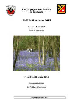 Field de Montheron 2015 Field Montheron 2015