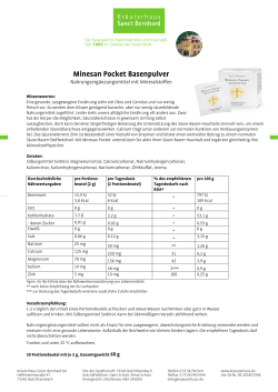 Minesan Pocket Basenpulver - Kr&auml;uterhaus Sanct Bernhard