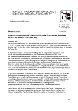 DIF MV Pressenotiz Heimatzeitung 2015.