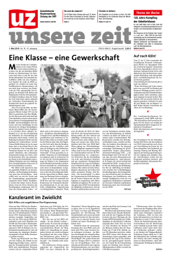 Eine Klasse – eine Gewerkschaft