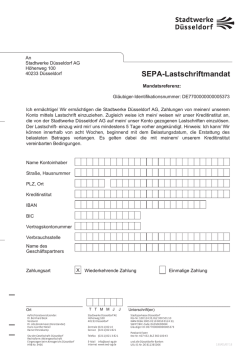 SEPA Lastschriftmandat