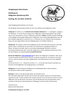 Västgötaspets-Klub Schweiz Einladung zur Höllgrotten