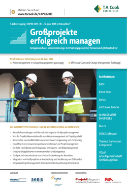 Gro&szlig;projekte erfolgreich managen