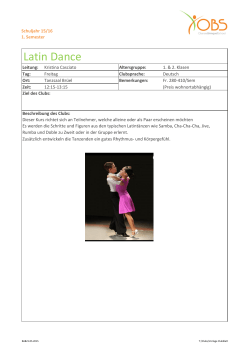 Latin Dance - Obersee Bilingual School