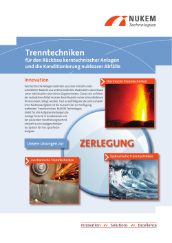 ZeRlegung - NUKEM Technologies GmbH