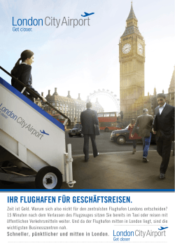 IHR FLUGHAFEN F&Uuml;R GESCH&Auml;FTSREISEN.