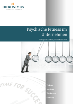 HIERONIMUS Trainingsbrosch&uuml;re
