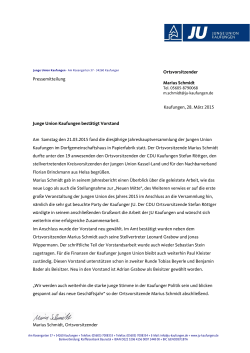 PDF Pressemitteilung - Junge Union Kaufungen