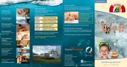 Jubil&auml;umsprogramm - Freizeitbad Atoll