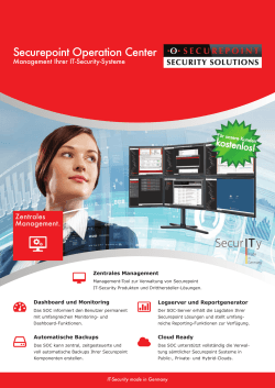 Securepoint Operation Center