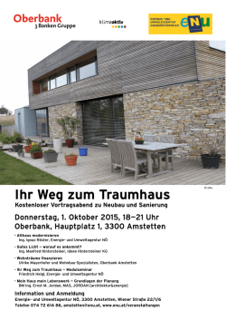 Info zu Vortragsabend und Seminar