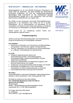 Gutes f&uuml;r den Wirtschaftsstandort M&ouml;nchengladbach