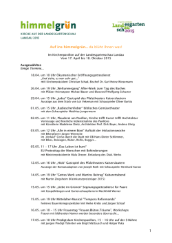 himmelgr&uuml;n-Prgrammflyer