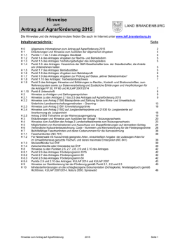 Hinweise Antrag auf Agrarf&ouml;rderung 2015 - LELF