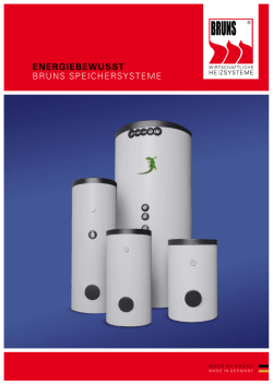 Bruns Speicher Systeme - Bruns-Heiztechnik