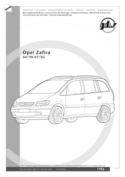 Opel Zafira 04/`99-07/`05