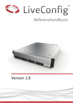 LiveConfig Referenzhandbuch (1.4)