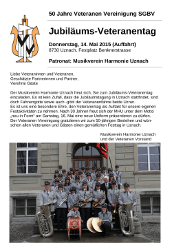 Jubiläums-Veteranentag - St.Galler Blasmusikverband