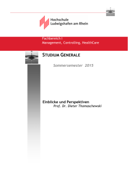 studium generale - Hochschule Ludwigshafen am Rhein