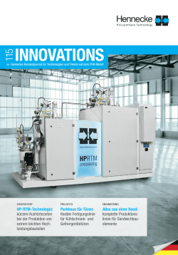 INNOVATIONS - Hennecke GmbH