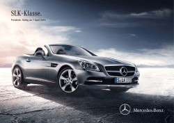 Preisliste SLK - Mercedes