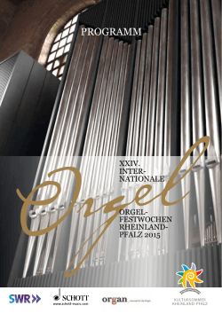 IOF Programmheft 2015 - Kultursommer Rheinland