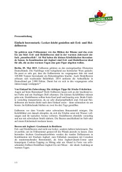 Einfach beerenstark: Lecker-leicht genie&szlig;en mit Erd- und Hei