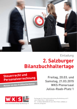 2. Salzburger Bilanzbuchhaltertage