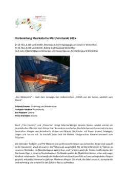 Vorbereitung Musikalische Märchenstunde PDF