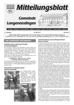 Mitteilungsblatt Langenenslingen KW 21 / 2015