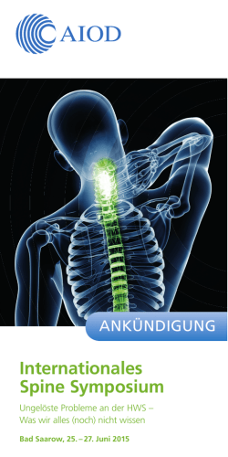 Internationales Spine Symposium