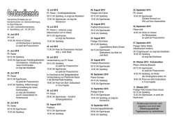 Gottesdienstzeiten ab 14. Juni 2015 als PDF zum