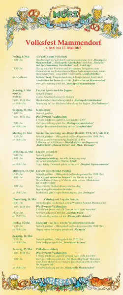 Programm - Festhalle Alpenland
