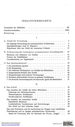 INHALTSVERZEICHNIS - Hansischer Geschichtsverein