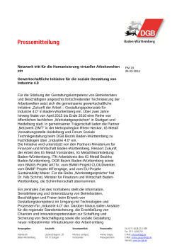 Pressemitteilung - Forum Soziale Technikgestaltung