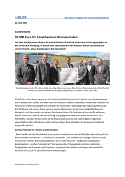 einBLICK als PDF - Universit&auml;t W&uuml;rzburg