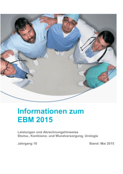 Die EBM-Broschüre 2015 zum