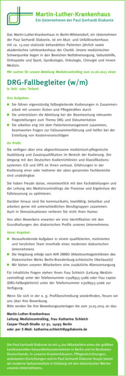 DRG-Fallbegleiter (w/m)