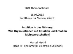 Impulsreferat von Marcel Kiechl, Head HR, Rheinmetall