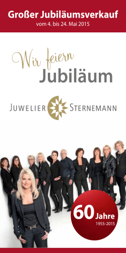 Jubiläum - Sternemann