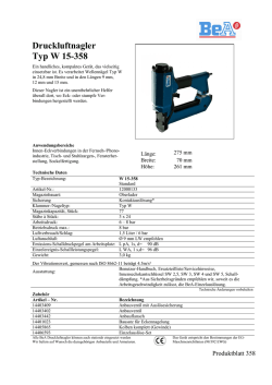 Druckluftnagler Typ W 15-358