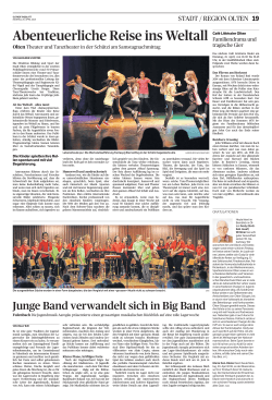 Oltner Tagblatt, vom: Montag, 20. April 2015