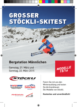 GROSSER ST&Ouml;CKLI SKITEST