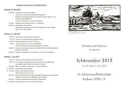 Schützenfest 2015 - St. Sebastianus Bruderschaft Kalkum 1429 eV