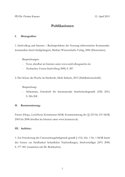 Publikationsverzeichnis