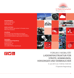 Programmflyer als PDF - E-Mobilitätscluster Regensburg