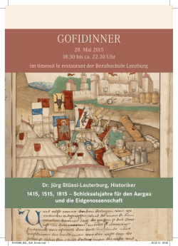 Gofi Dinner - Berufsschule Lenzburg